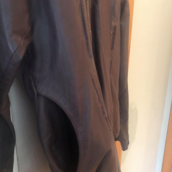 Small Womens Purple goat leather Jacket - Picture 3 of 6